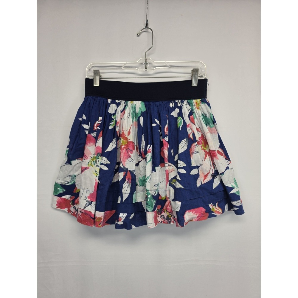 Abercrombie & Fitch Vintage Y2K Floral Ruffle Tiered Mini Skirt Size Large 3168